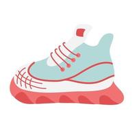 tênis. sapatos para esportes, fitness, corrida, caminhada e viagem. ilustração vetorial plana isolada no fundo branco vetor