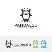 design de logotipo de vetor de panda