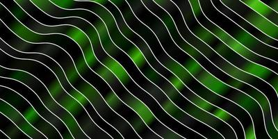 padrão de vetor verde escuro com linhas irônicas.