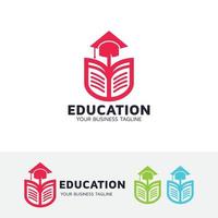 modelo de design de logotipo de educação vetor