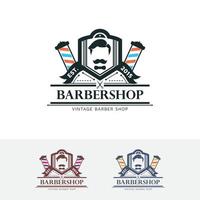 design de logotipo de vetor de barbearia