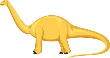 dinossauro aptossauro em fundo branco vetor