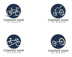 Vetor de logotipo e símbolos de bicicleta