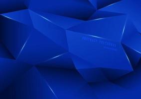 design de padrão de hexágono poligonal azul de tecnologia abstrata de arte de prisma. design para fundo de dimensão decorativa clara. vetor de ilustração