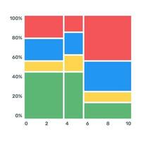 baixe este ícone plano de gráfico de dados de negócios vetor