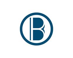 Ilustração do vetor do projeto do ícone da letra de B.