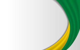 fundo de bandeira do brasil de espaço em branco vetor