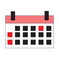 gráficos vetoriais de ilustração do ícone de calendário, bom para ilustrações de calendário ou carimbos de data/hora vetor