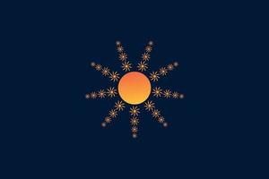 modelo de design de logotipo sunburst vetor