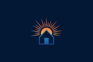 modelo de design de logotipo sunburst vetor