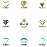 modelo de design de logotipo de diamante. ilustração vetorial.