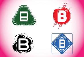 logotipo de letra b criativo e modelo de design de ícone vetor