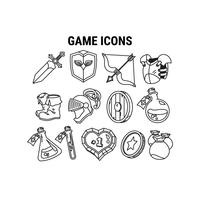 Conjunto de ícones do jogo