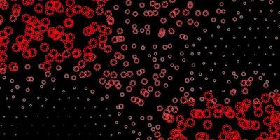 fundo vector vermelho escuro com bolhas.