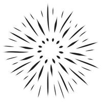 starburst, elemento sunburst. ilustração vetorial vetor