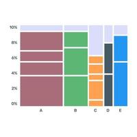 baixe este ícone plano do gráfico de dados de negócios vetor