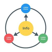 um ícone de infográfico colorido em design editável vetor