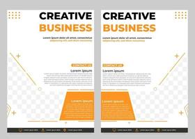 modelo de panfleto de negócios criativo vetor