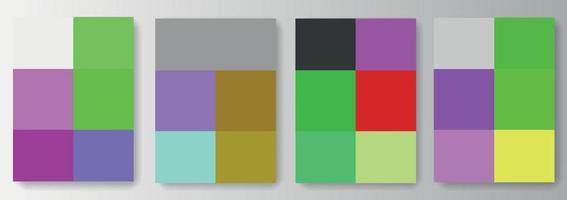 conjunto de coleção de fundos de quadrados de pixel coloridos vetor