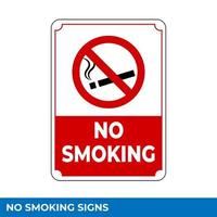 avisando a área de não fumantes assina em vetor, fácil de usar e imprimir modelos de design vetor