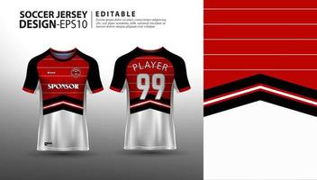 modelo de camisa de futebol. impressão de jersey e projetos de sublimação para times de futebol vetor