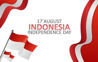gráfico de ilustração vetorial de cartões e cartazes do 75º dia da independência indonésia, design adequado para o dia da independência indonésia vetor