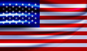 Vetor de bandeira do EUA. Estados Unidos bandeira fundo ilustração vetorial