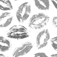 Beijos vetor sem costura padrão. padrão de impressão de lábios