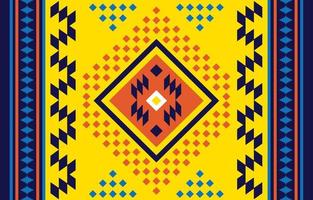 lindo padrão étnico ikat. sem costura padrão em bordados tribais, folclóricos e estilo mexicano. impressão de ornamento de arte geométrica asteca. design para tapete, papel de parede, roupas, embrulho, tecido, capa. vetor