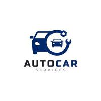 elemento de modelo de design de ícone de logotipo de serviço de carro. utilizável para logotipos comerciais e automotivos vetor