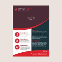 design de folheto de relatório anual de negócios corporativos. apresentação da capa do folheto vetor