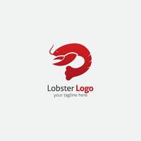 ilustração de design de logotipo de lagosta vetor