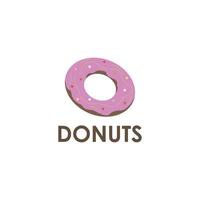 vetor de logotipo de ilustração de donuts