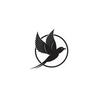 modelo de vetor de logotipo de andorinha, conceitos criativos de design de logotipo de andorinha