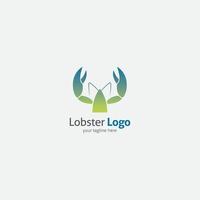 ilustração de design de logotipo de lagosta vetor