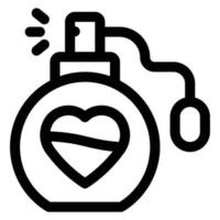 ícone de vetor de perfume simples, editável, 48 pixels