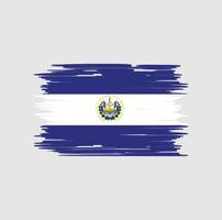 pincel de bandeira de el salvador. bandeira nacional vetor