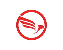 Logotipo de voar de avião e modelo de vetor de símbolos