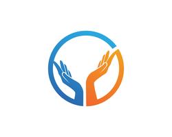 Hand Care Logo Template ícone de vetor símbolos de negócios