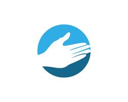 Hand Care Logo Template ícone de vetor símbolos de negócios