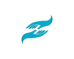 Hand Care Logo Template icon Negócios vetor