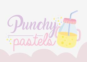 Conceito pastel Punchy vetor