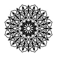 mandala desenhada à mão. decoração em ornamento de doodle oriental étnica. vetor