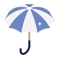 ícone de guarda-chuva em design isométrico vetor