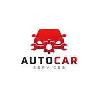 elemento de modelo de design de ícone de logotipo de serviço de carro. utilizável para logotipos comerciais e automotivos vetor