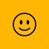ícone de emoticon de sorriso para ilustração de design de modelo de vetor de felicidade mundial