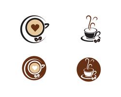 Coffee cup Logo Template ícone de vetor