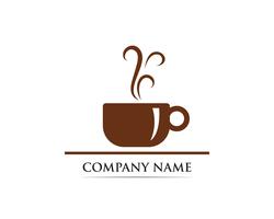 Coffee cup Logo Template ícone de vetor