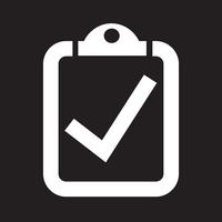 checklist ícone símbolo sinal vetor