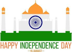 feliz dia da independência da Índia vetor